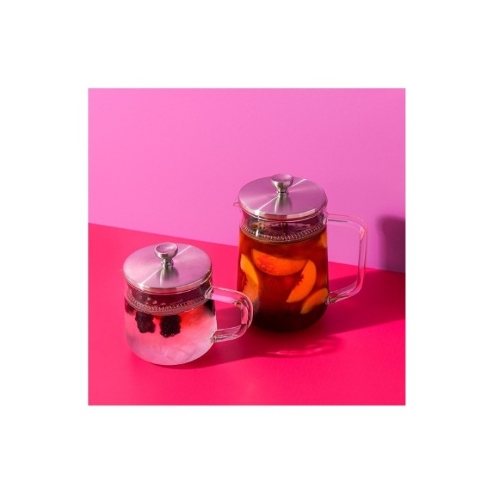 La Cafetière 4 Kop. Tebrygger Stål/Glas