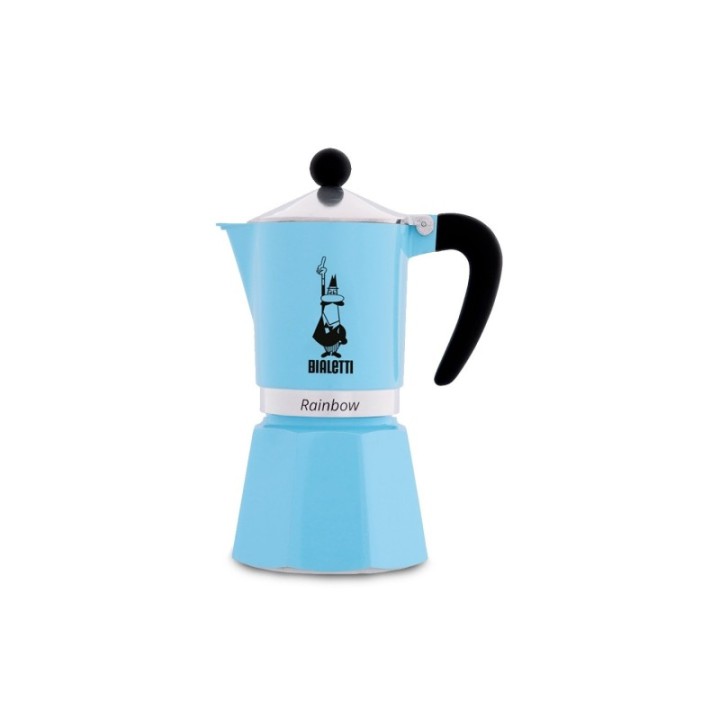 Bialetti Primavera Rainbow 6 Kop. Espressokande Lyseblå