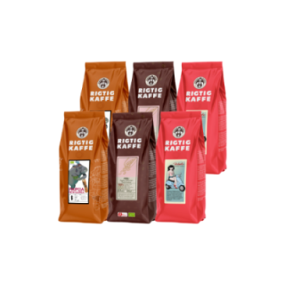 Rigtig Kaffe Mixpakke 2,6kg Hele kaffebønner