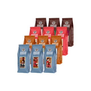 Rigtig Kaffe Mixpakke 5,4kg Hele kaffebønner