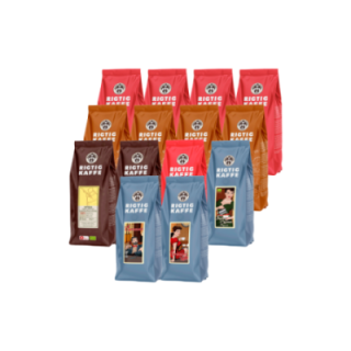 Rigtig Kaffe Mixpakke 6,3kg Hele kaffebønner