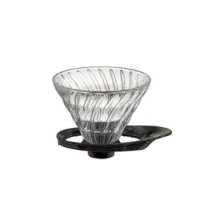 Hario V60-02 Glas Dripper Sort 2 Kop.