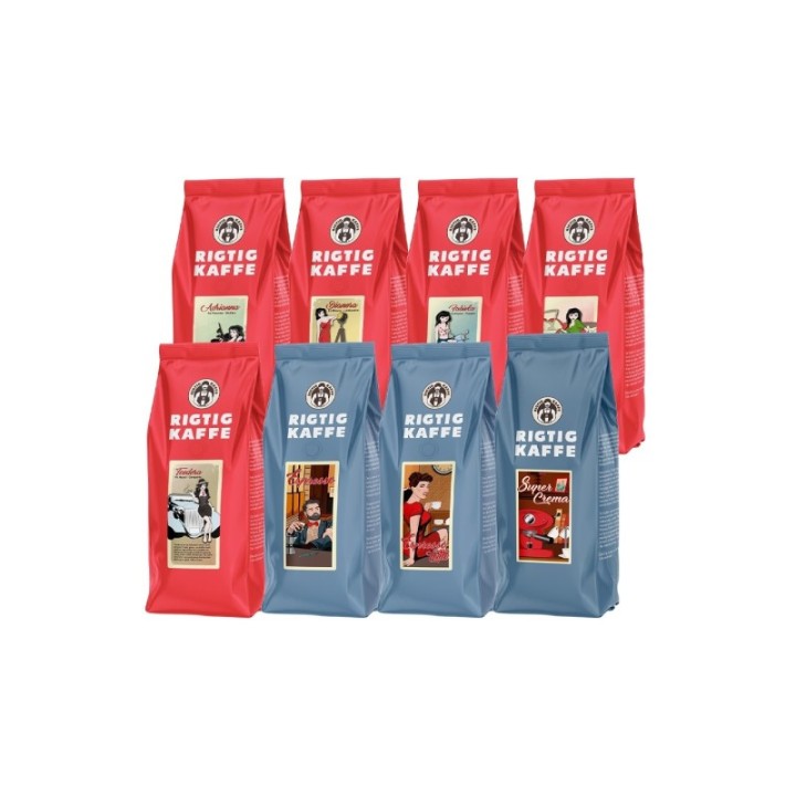 Rigtig Kaffe Mixpakke 24kg Hele kaffebønner