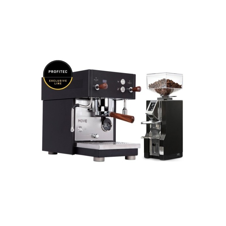 Profitec MOVE - Exclusive Line Inkl. Eureka Chrome/Mat Sort kværn