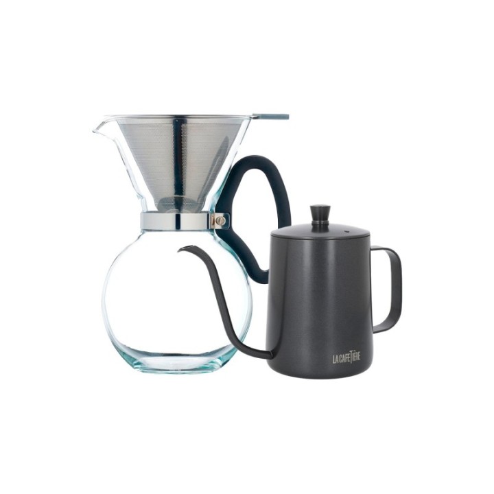 La Cafetière Pour Over 8 Kop. og La Cafetière Gooseneck Kedel 0,6 L