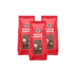 Rigtig Kaffe Crema Intenso 3kg Hele kaffebønner