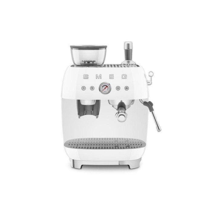 Smeg EGF03WHEU Manuel espressomaskine Inkl. Mælkekande & 1,5kg Rigtig Kaffe