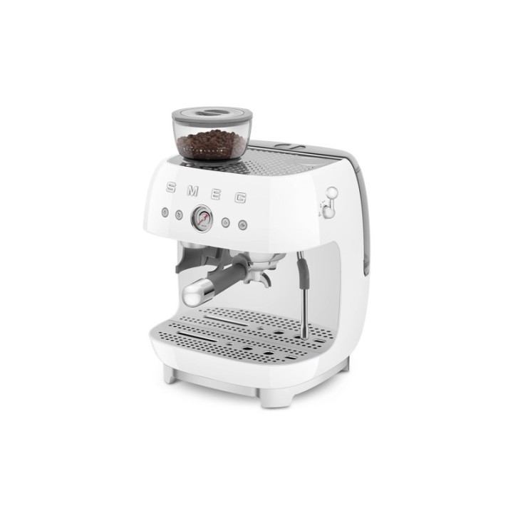 Smeg EGF03WHEU Manuel espressomaskine Inkl. Mælkekande & 1,5kg Rigtig Kaffe