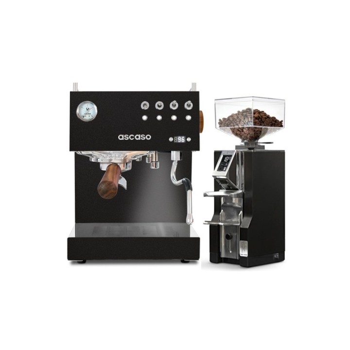Ascaso Steel Duo PID Sort maskine Inkl. Eureka Mignon Libra kværn