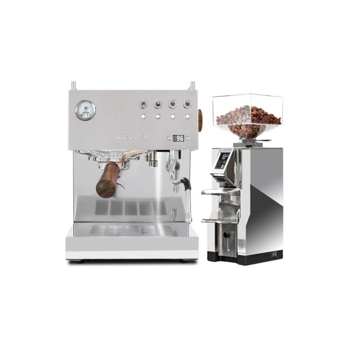 Ascaso Steel Duo PID Poleret Stål Inkl. Eureka Mignon Libra kværn