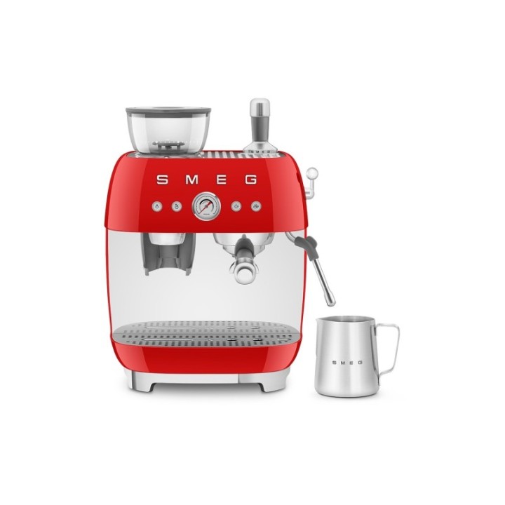 Smeg EGF03RDEU Manuel espressomaskine Inkl. Mælkekande & 1,5kg Rigtig Kaffe