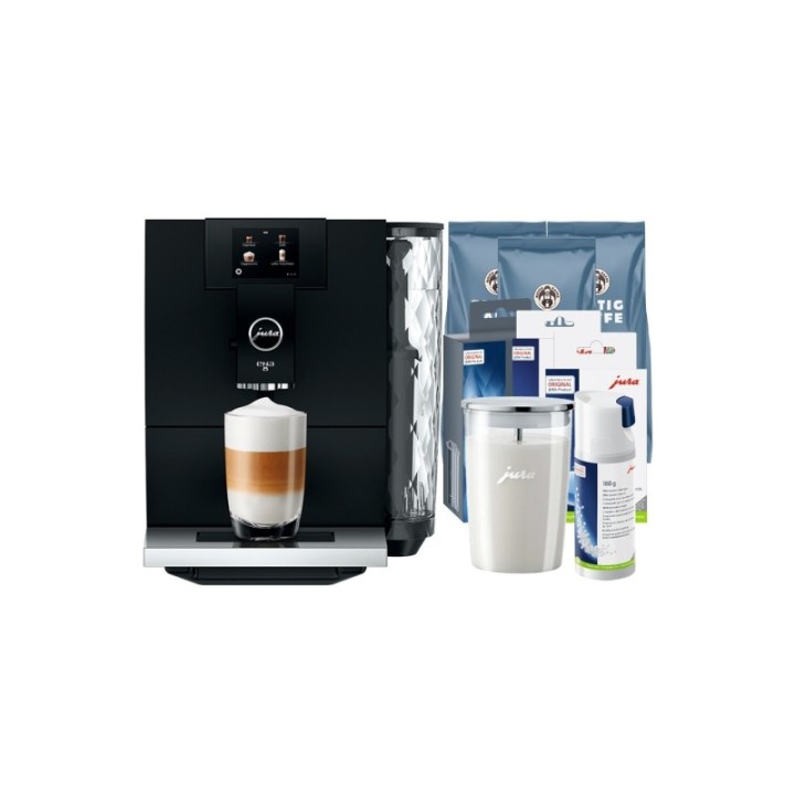 Jura ENA 8 (EC) Inkl. Plejepakke, Mælkebeholder, rens, Filtre & Kaffe