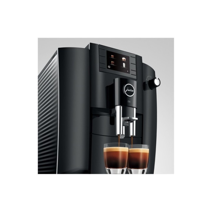 Jura E6 (EC) Piano Black Inkl. Filter, Rens, Afkalkning & 1500g kaffe