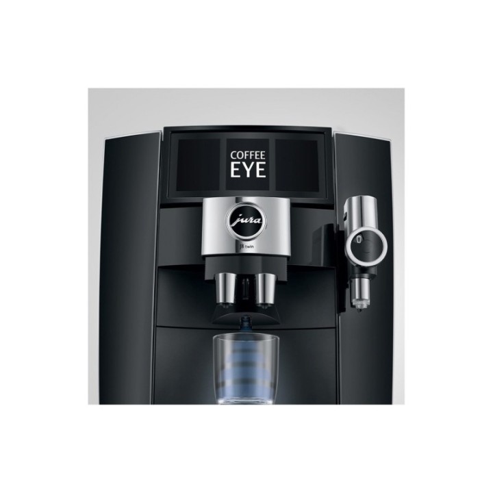 Jura J8 Twin (EA) Diamond Black Espressomaskine Inkl. Mælkebeholder, Pleje & Rigtig Kaffe