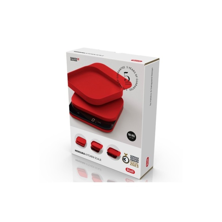 Rosti Mensura Kaffevægt/Køkkenvægt Rød