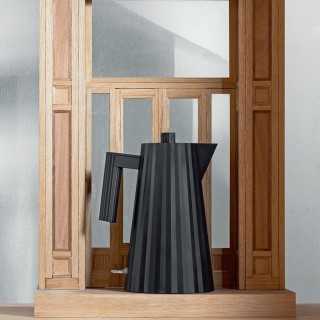 Alessi Plissé Elkedel 1,7 L Sort