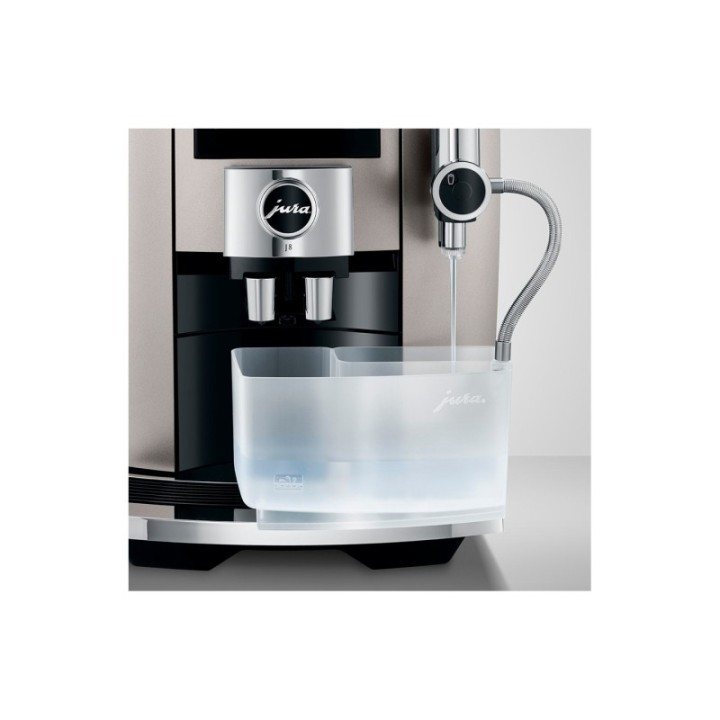 Jura J8 (EA) Midnight Silver Espressomaskine Inkl. Startpakke DK sprog, Mælkebeholder, 3kg Rigtig Kaffe & Pleje