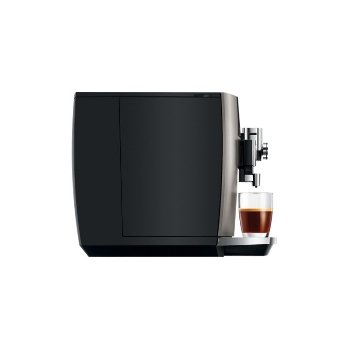 Jura J8 (EA) Midnight Silver Espressomaskine Inkl. Startpakke DK sprog, Mælkebeholder, 3kg Rigtig Kaffe & Pleje