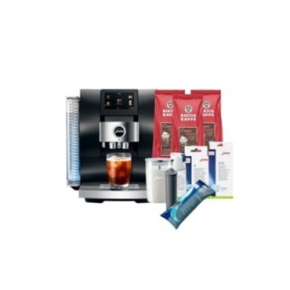 Jura Z10 (EA) Aluminium Black Espressomaskine Inkl. Startpakke DK sprog, Mælkebeholder, 3kg Rigtig Kaffe & Pleje