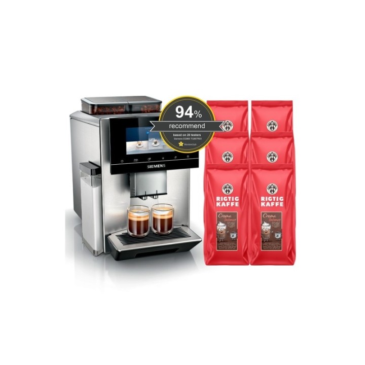 Siemens TQ907R03 EQ900 s700 Inkl. 6kg Rigtig Kaffe Crema Intenso