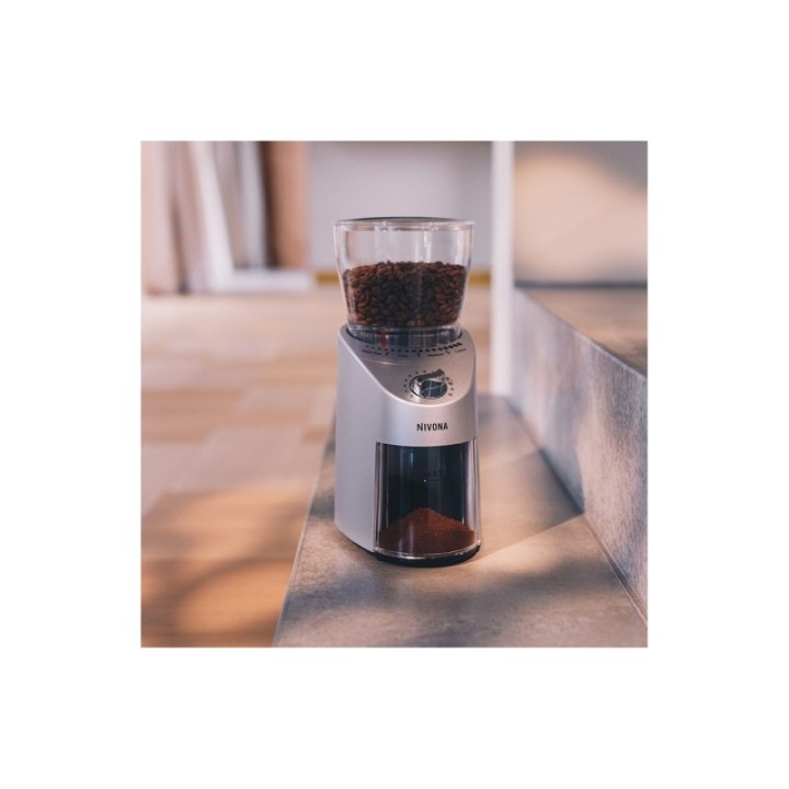 Nivona Cafe Grano 130 Elektrisk Kaffekværn Inkl. 2kg Crema Intenso Hele kaffebønner