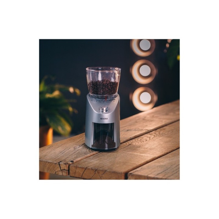 Nivona Cafe Grano 130 Elektrisk Kaffekværn Inkl. 2kg Crema Intenso Hele kaffebønner