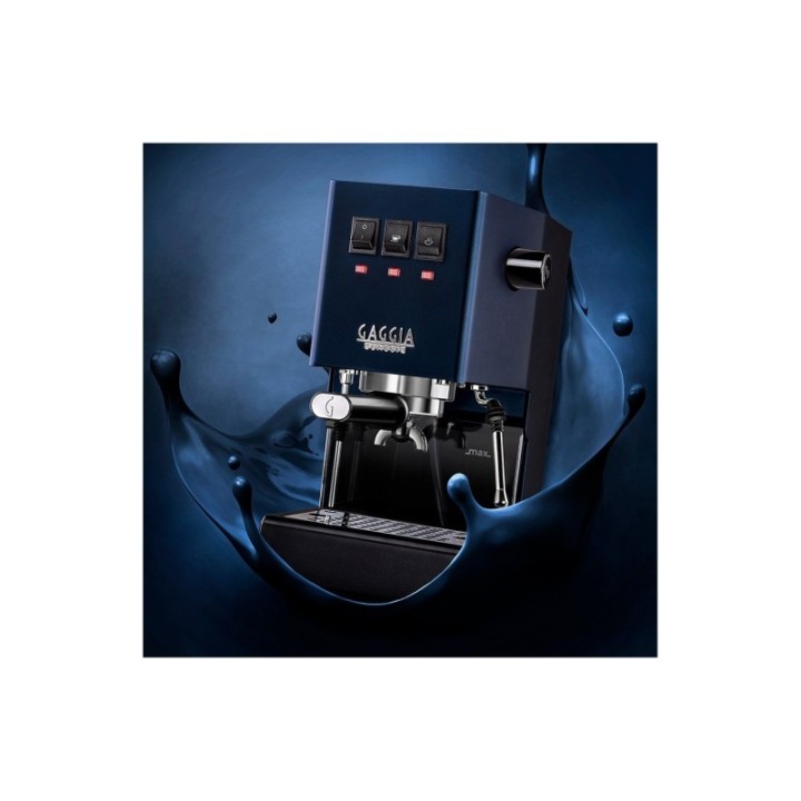 Gaggia Classic E24 Blå Espressomaskine Inkl. Eureka Mignon Perfetto & Baristaudstyr