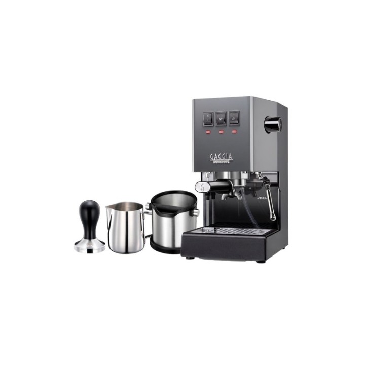 Gaggia Classic E24 Grå Espressomaskine Inkl. Baristaudstyr