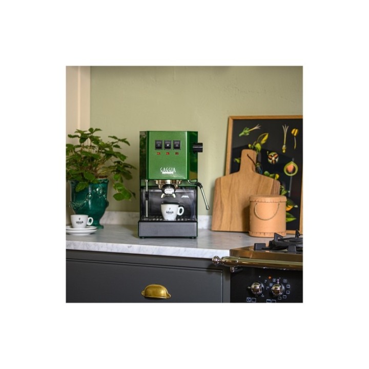 Gaggia Classic E24 Jungle Green Espressomaskine Inkl Baristaudstyr