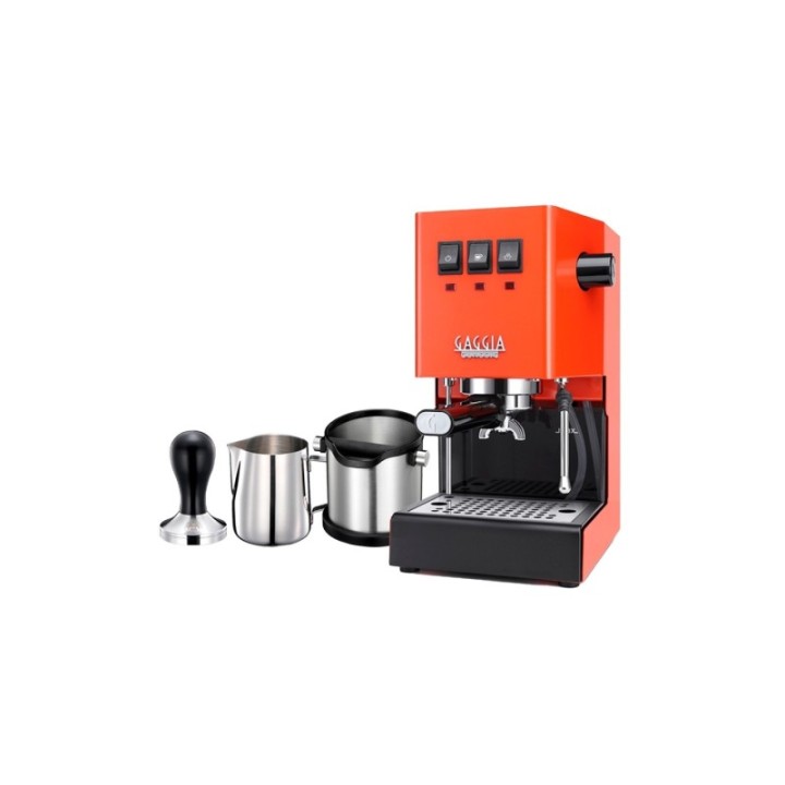 Gaggia Classic E24 Lobster Red Espressomaskine Inkl. Baristaudstyr