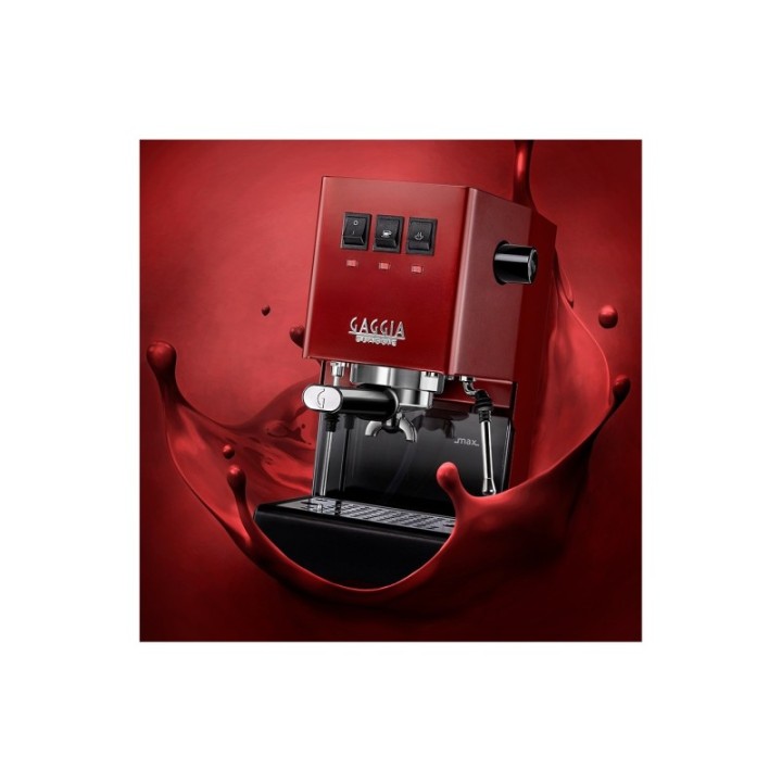 Gaggia Classic E24 Rød Espressomaskine Inkl. Baristaudstyr