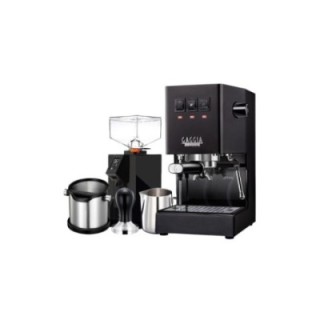 Gaggia Classic E24 Sort Espressomaskine Inkl. Eureka Mignon Perfetto & Baristaudstyr