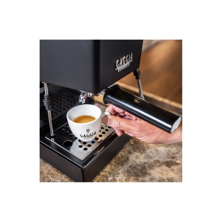 Gaggia Classic E24 Sort Espressomaskine Inkl. Eureka Mignon Perfetto & Baristaudstyr