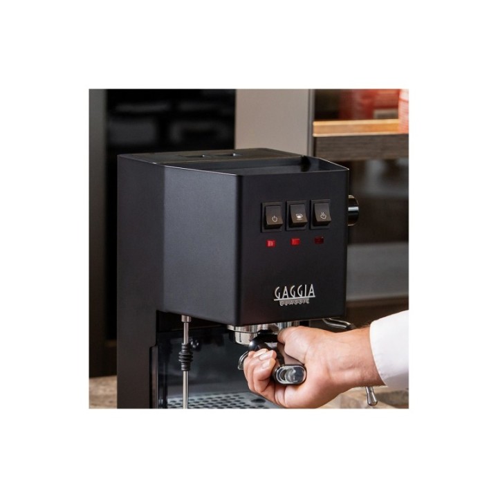 Gaggia Classic E24 Sort Espressomaskine Inkl. Eureka Mignon Perfetto & Baristaudstyr