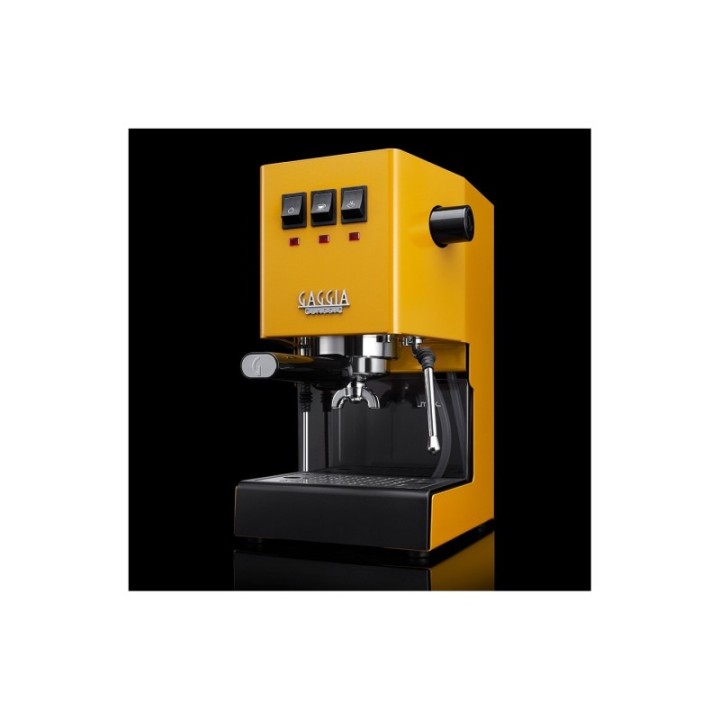 Gaggia Classic E24 Sunshine Yellow Espressomaskine Inkl. Eureka Mignon Perfetto & Baristaudstyr