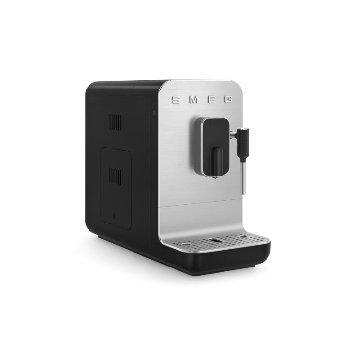 Smeg BCC12BLMEU Sort Inkl. Mælkekande 0,35L & Crema Intenso 1kg