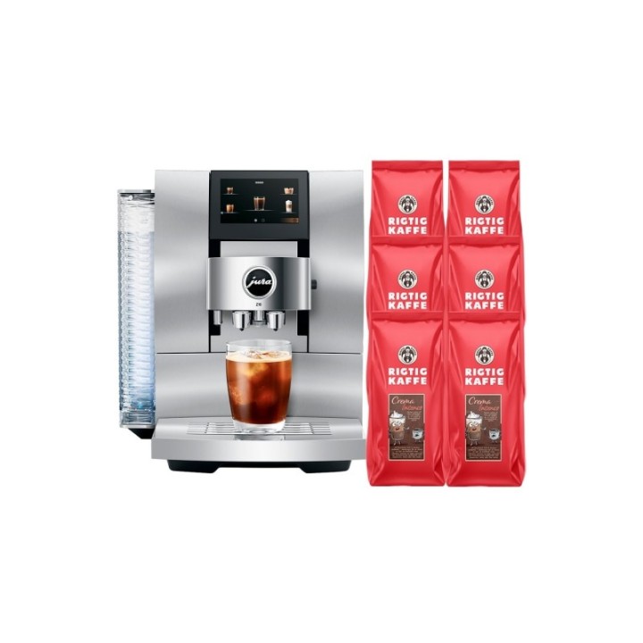 Jura Z10 (EA) Inkl. DK sprog & 6kg Crema Intenso Hele kaffebønner