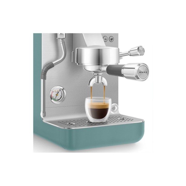 Smeg EMC02EGMEU Minipro Semiautomatisk Espressomaskine Emerald Green