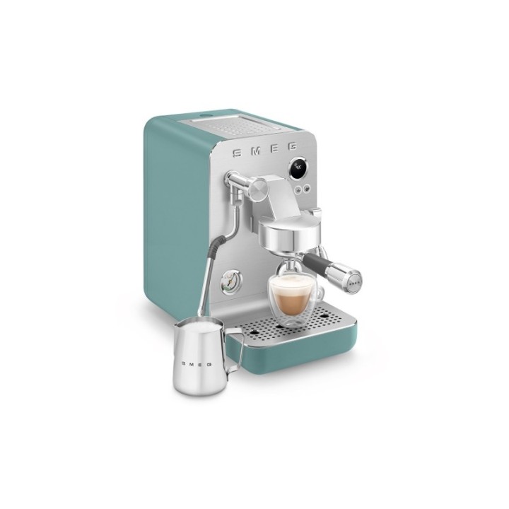 Smeg EMC02EGMEU Minipro Semiautomatisk Espressomaskine Emerald Green