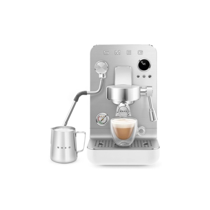 Smeg EMC02WHMEU Minipro Semiautomatisk Espressomaskine Hvid