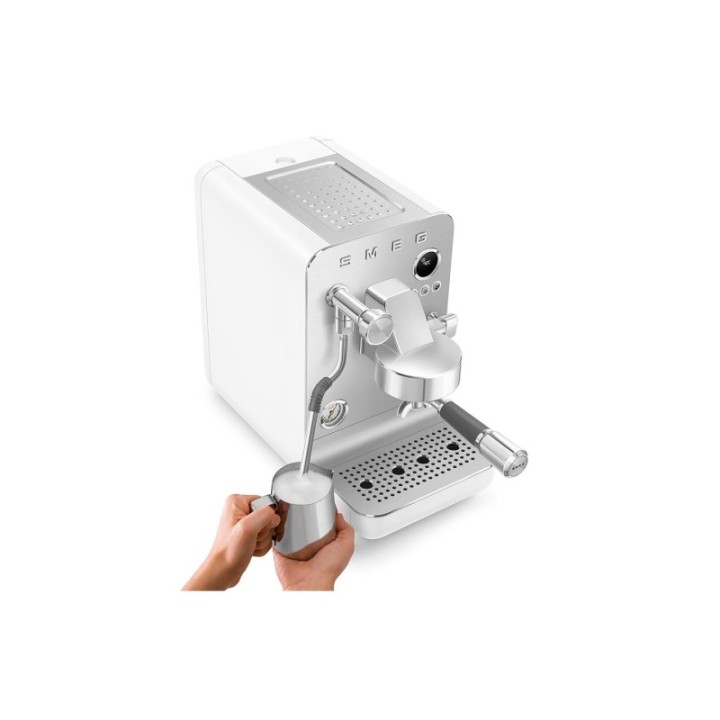 Smeg EMC02WHMEU Minipro Semiautomatisk Espressomaskine Hvid