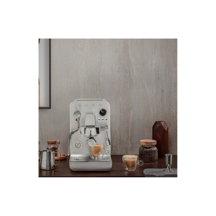 Smeg EMC02WHMEU Minipro Semiautomatisk Espressomaskine Hvid