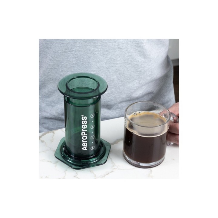 AeroPress Clear Grøn Rejsebrygger