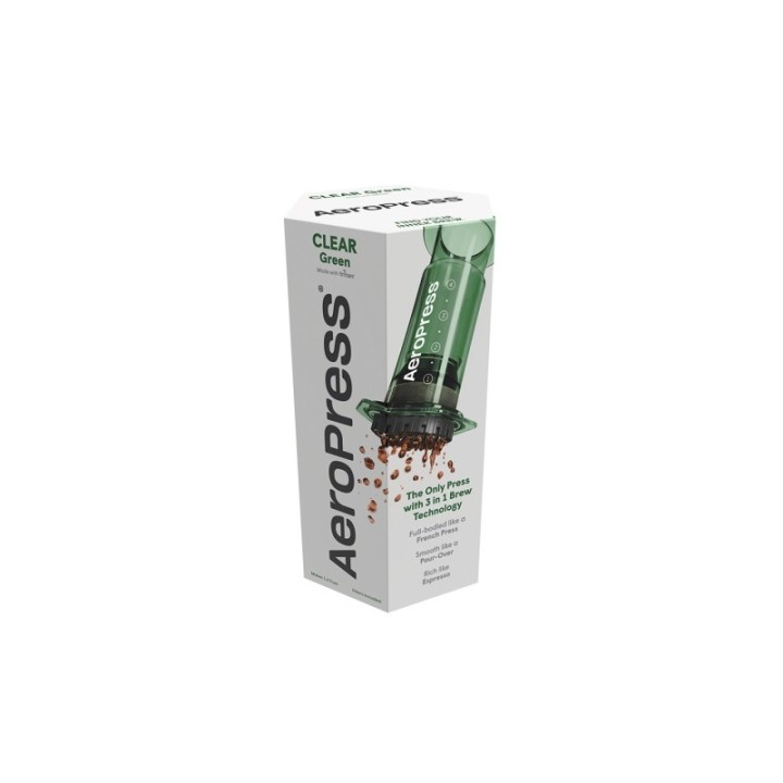 AeroPress Clear Grøn Rejsebrygger