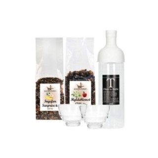 Hario Filter-In Istebrygger Grå Inkl. Ingefær Surprise & Hyldeblomst Æble Te 100g