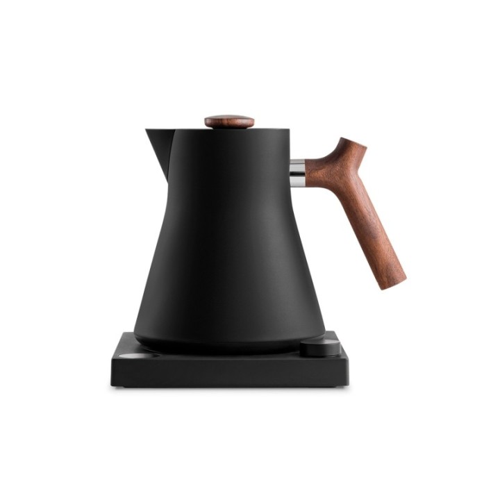 Fellow Corvo EKG Elkedel 0,9 L Mat Sort med Træhåndtag i Valnød