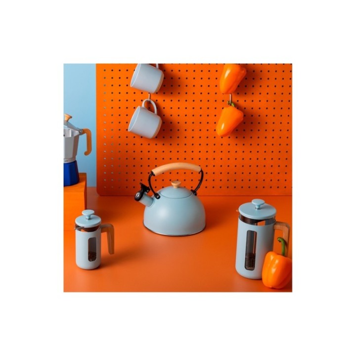 La Cafetière Pisa 3 Kop. Stempelkande Himmelblå