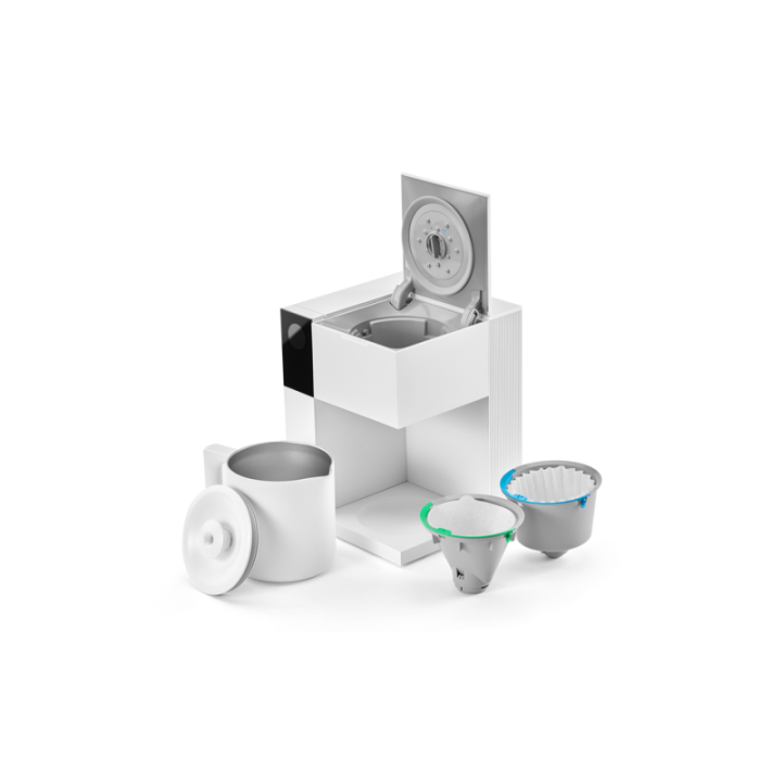 Fellow Aiden Filter Kaffemaskine Hvid Inkl. Fellow Opus Espressokværn Hvid