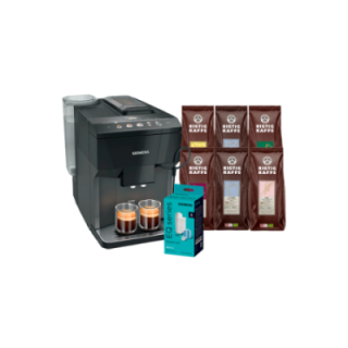Siemens TP511R09 EQ500 Inkl. Plejepakke & 6x400g Rigtig Kaffe Organic