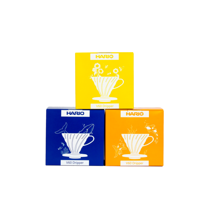 Hario V60 Dripper Gul 2 Kop. Inkl. Filtre